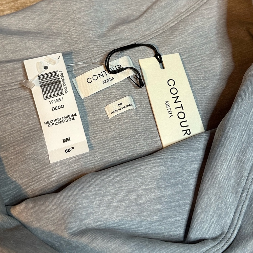 NWT Aritzia Contour Deco off-the-shoulder long-sleeve bodysuit Med - Picture 6 of 6